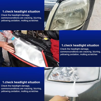 Headlight Restoration Kit with Heating Atomization Cup, Car Headlamp Polish Repair Tool, Electrical Heating Cup