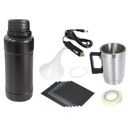 Headlight Restoration Kit with Heating Atomization Cup, Car Headlamp Polish Repair Tool, Electrical Heating Cup