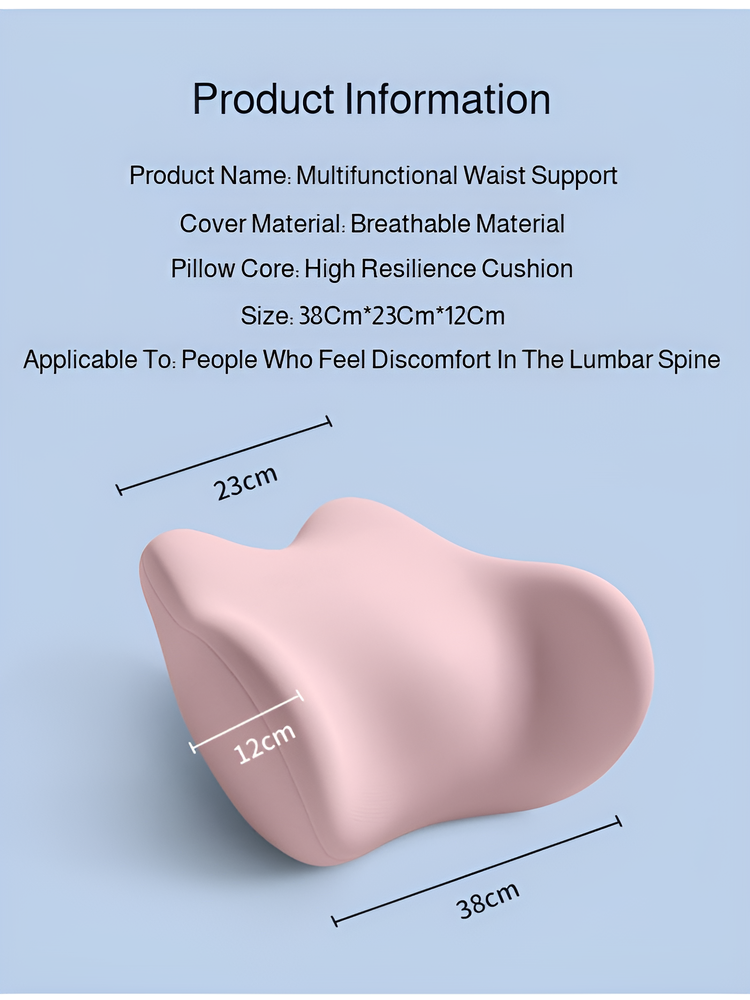 Lumbar Support Bed Cushion, Ergonomic Lumbar Pillow, Sleeping Lumbar Pillow Cushion, Lumbar Protrusion Sleep Special