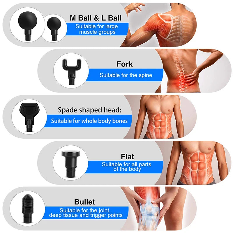 Deep Phoenix A2 Massage Gun Muscle Back Pain Relief Body And Relaxation Slimming Shaping Massager 5