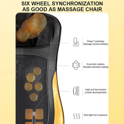 Full Body Electric Massage Cushion For Neck Shoulder Waist Shiatsu Relaxation 3