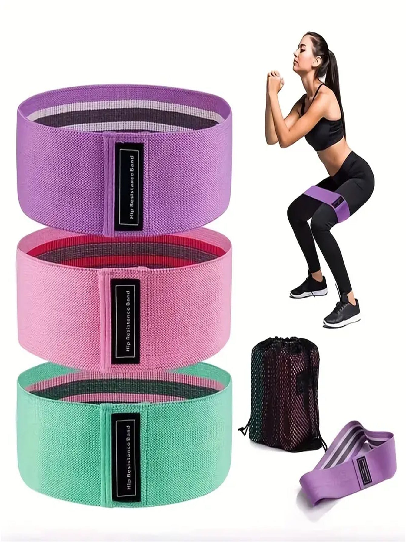 Yoga Elastic Resistance Bands, Pilates, Band For Booty Legs Workout, Exercise Stretch Flex