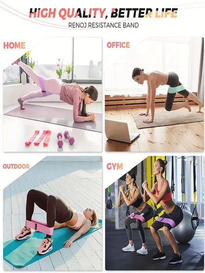 Yoga Elastic Resistance Bands, Pilates, Band For Booty Legs Workout, Exercise Stretch Flex