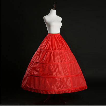 A Line Crinoline Slip, Red 4 Hoop Petticoat Underskirt, for Wedding Dress, Ball Gown, High Quality