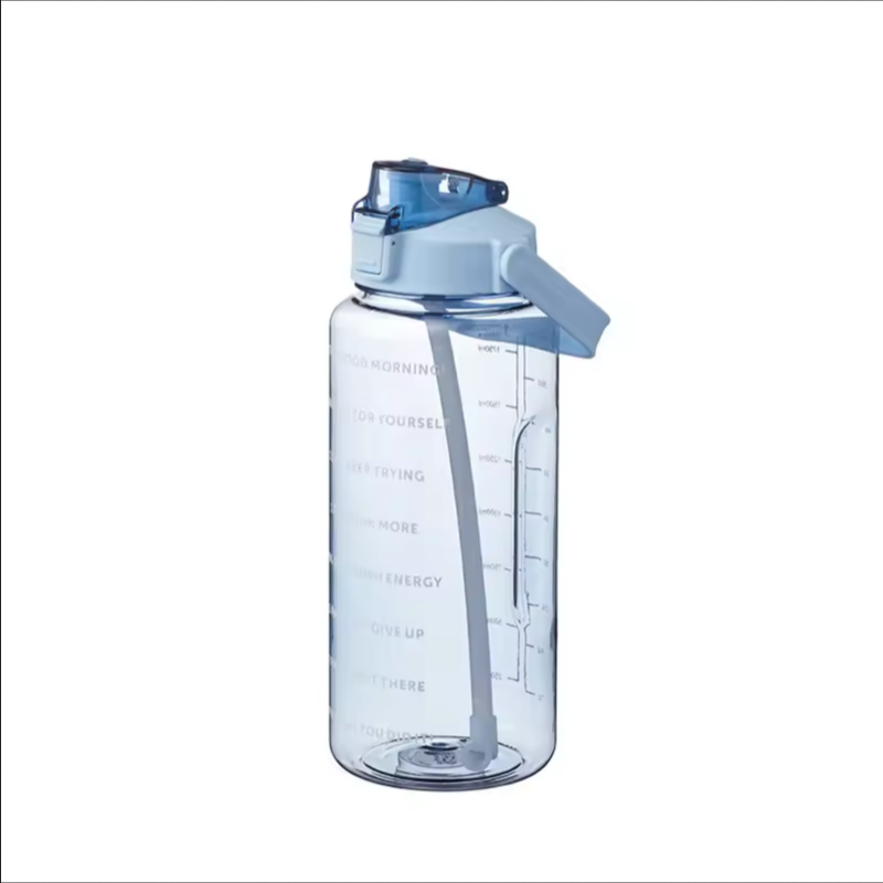 Straw Plastic Water Bottle Large Portable Travel Bottle Sports Fitness Cup High Value Big Fat Cup A 8