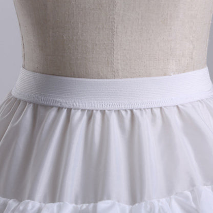 Long 4 Hoop Crinoline, Petticoat Underskirt for Ball Gown Wedding Dress Adjustable Bridal Slip, Formal Event Accessories
