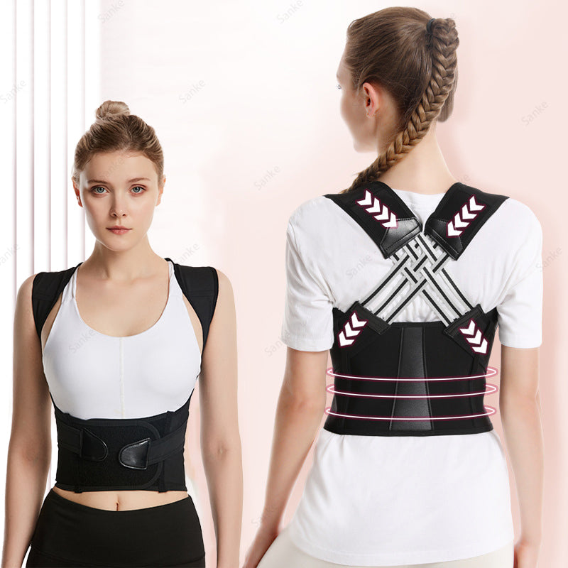 Breathable Posture Corrector Belt, Back Support Strap, Adult Back Correction, Sitting Position Correction Tool for Women