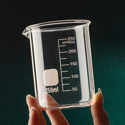 Transparent Borosilicate Glass Measuring Cup With Clear Scale Laboratory Beaker Kitchen Baking Tool 1
