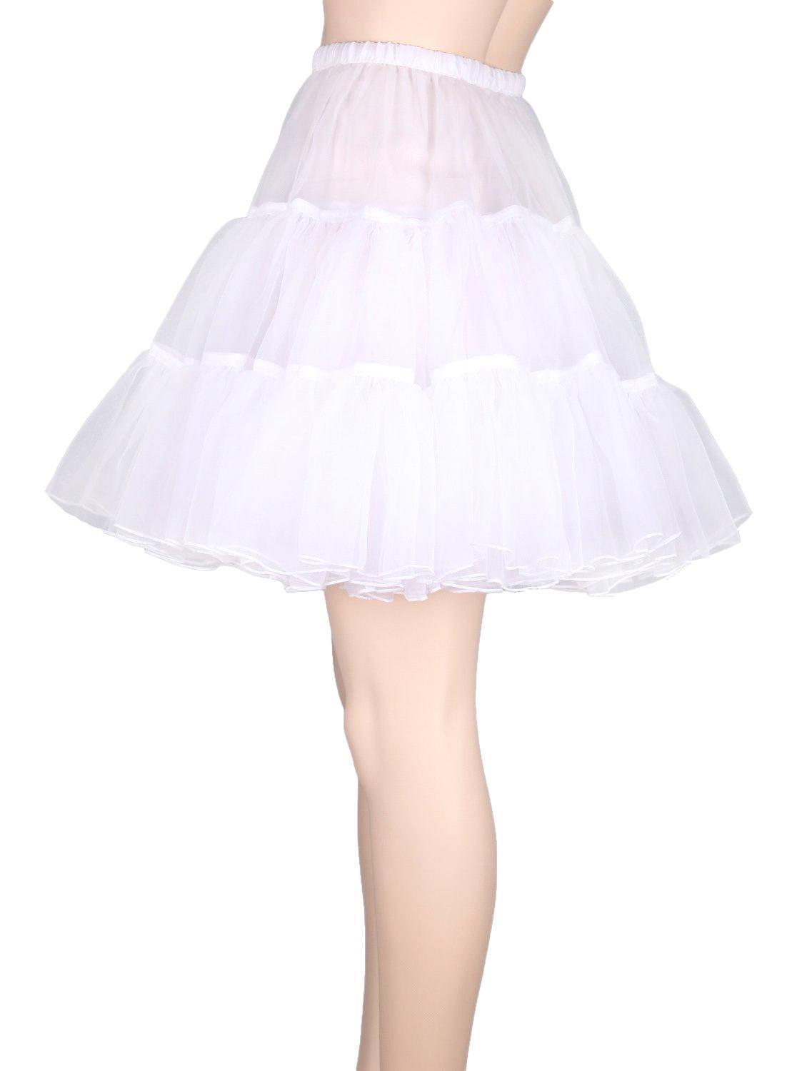 BABYONLINE Petticoat For Dresses Adult Crinoline Underskirt Tulle Bridal Slip Rockabilly Skirt Tutu 9