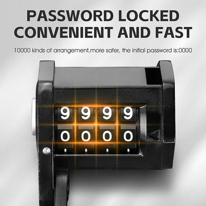 WEST BIKING Bicycle Folding Lock 4 Digit Combo Anti Theft Lock For E Bike Scooter 4