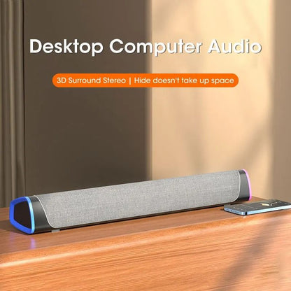 4D Computer Speaker Bar With Stereo Sound Bluetooth 50 And Subwoofer 1