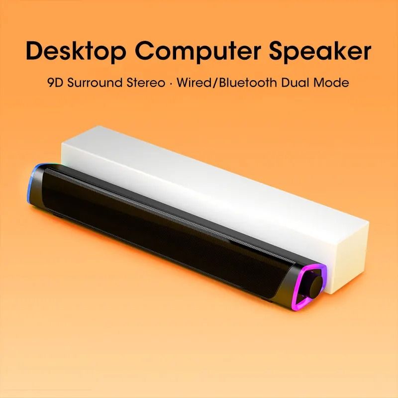 4D Computer Speaker Bar With Stereo Sound Bluetooth 50 And Subwoofer 2