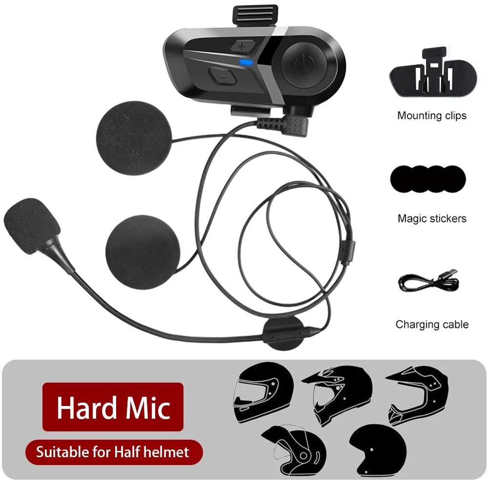 Bluetooth 53 Motorcycle Helmet Headset With HandsFree Calls And Waterproof Design 8