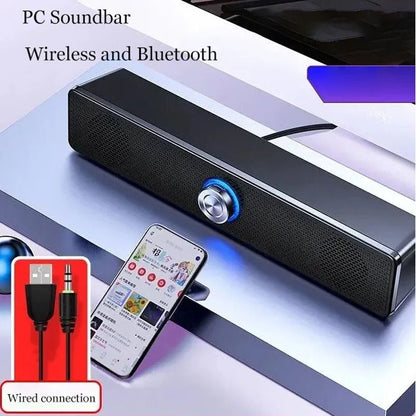 4D Surround Soundbar With Stereo Bass And Wired Or Bluetooth Options 1
