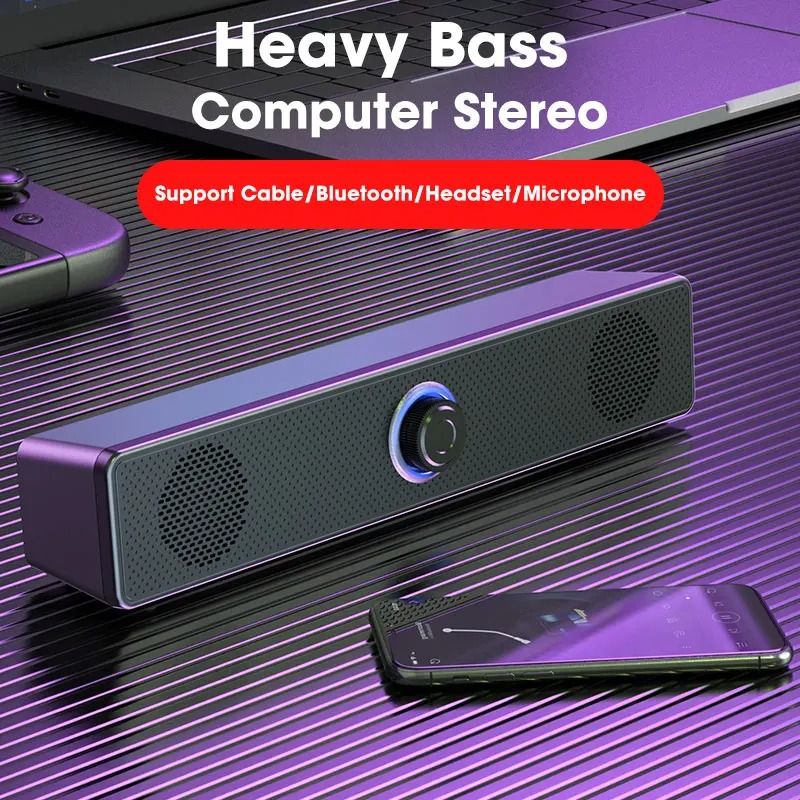 4D Surround Soundbar With Stereo Bass And Wired Or Bluetooth Options 3