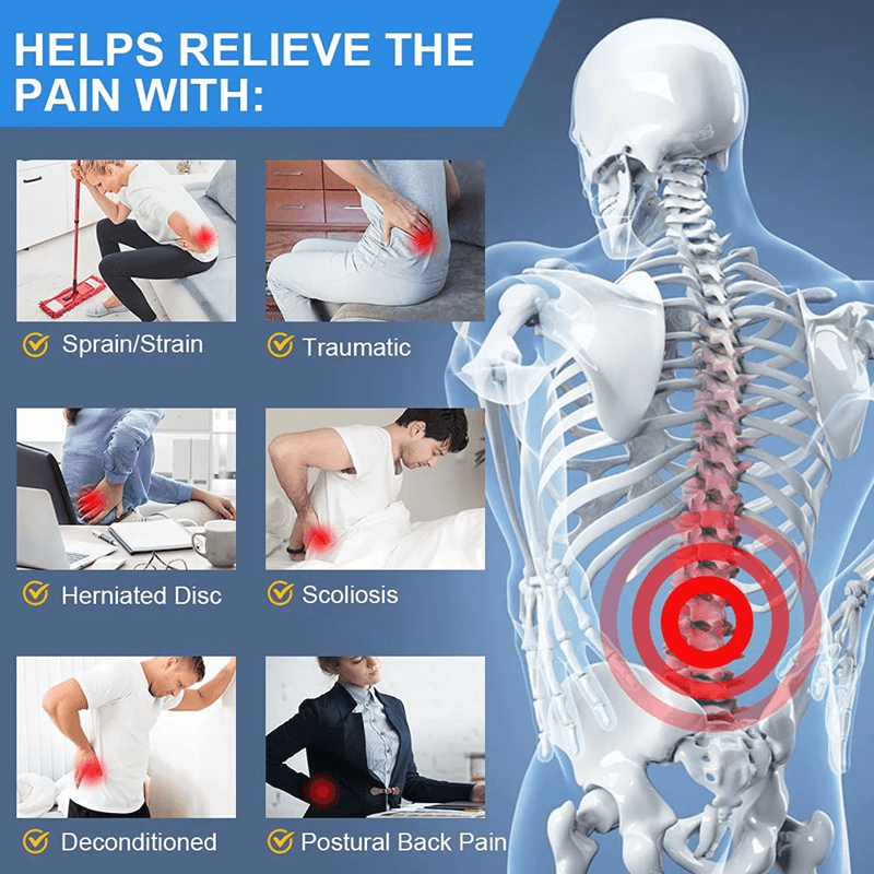 Back Brace For Lower Back Pain Relief With Lumbar Support Belt And Ergonomic Design 2