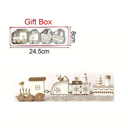 Christmas Wood Train Decoration Moving Ornament Home Holiday Gifts 11