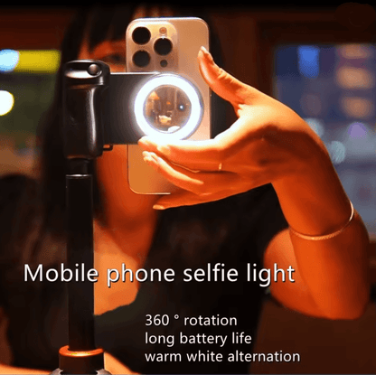 Magnetic Smartphone Handle Grip With Bluetooth Remote And Fill Light For Steady Photos 1