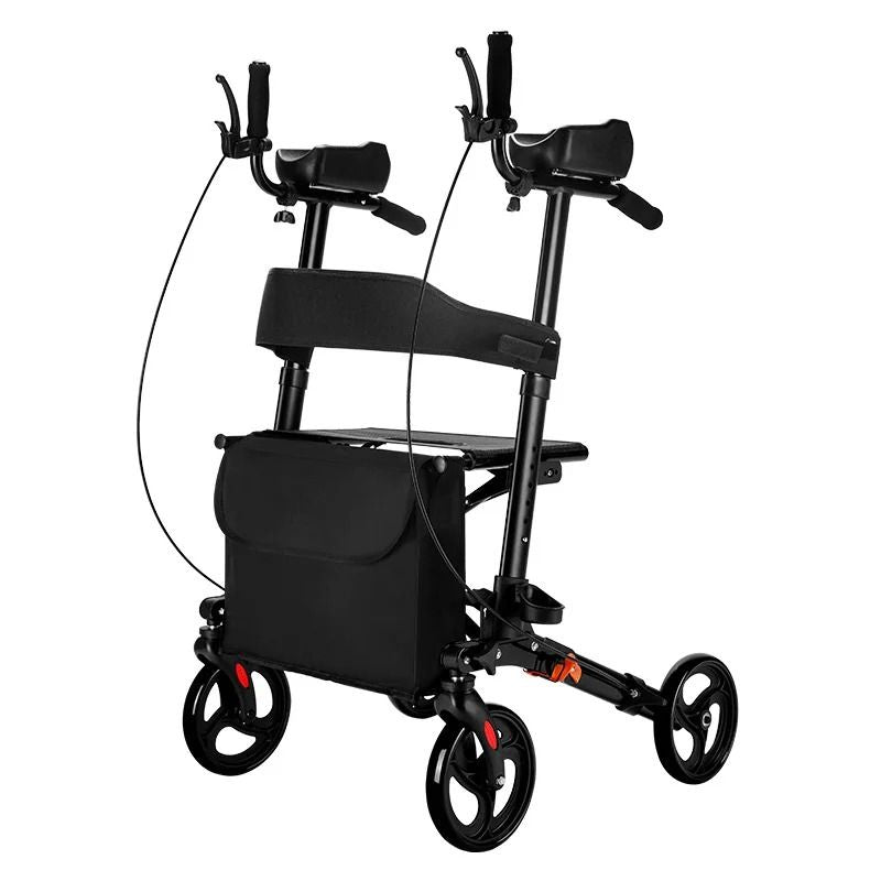 Adjustable Walker Aid With Arm Support Rehabilitation Rollator Cart For Elderly 8