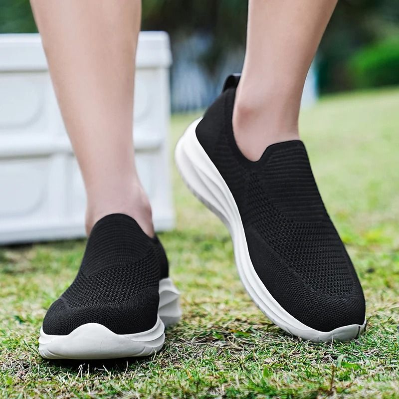 Mens Vulcanized Mesh Breathable Lightweight Walking Casual Sneakers