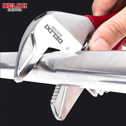 Adjustable Short Handle Ratchet Wrench With Big Opening For Bathroom Pipe Maintenance 5