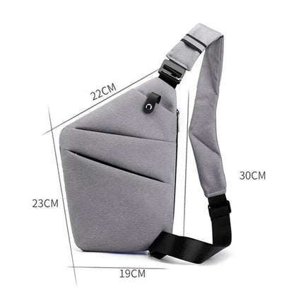 Men Ultra Thin Anti Theft Small Chest Bag Mini Crossbody Sling Bag For Travel And Sports 3