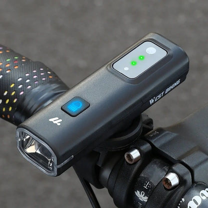 Smart Light Sensing Bicycle Front Headlight 400 Lumen Rechargeable Bike Light