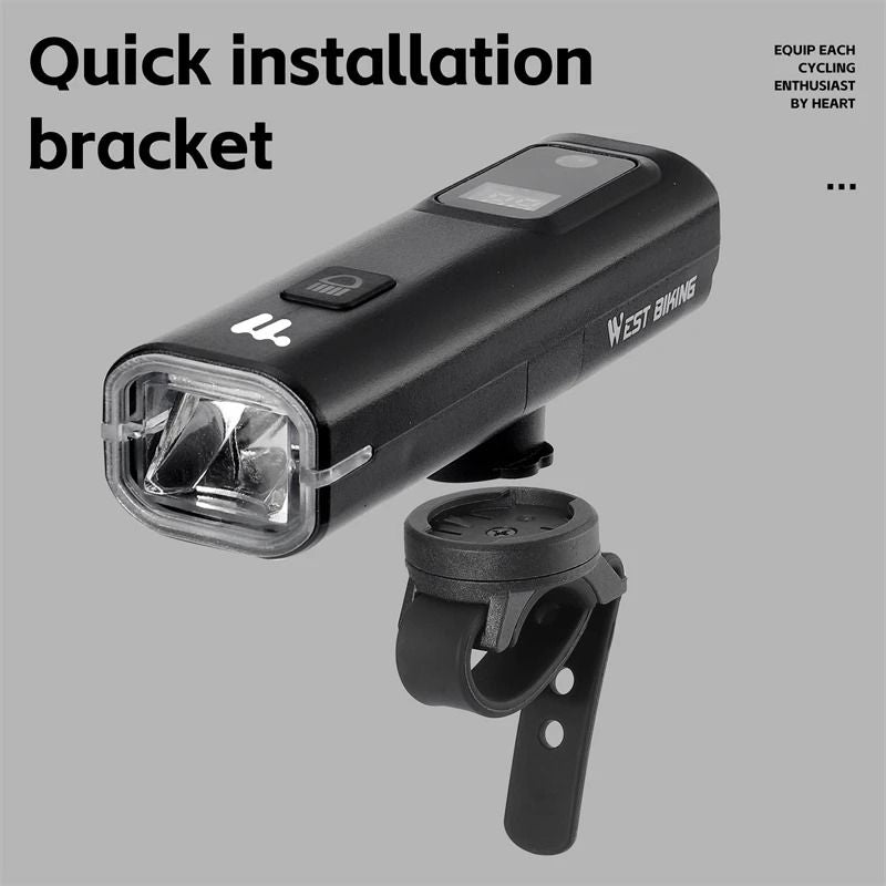 Smart Light Sensing Bicycle Front Headlight 400 Lumen Rechargeable Bike Light 4