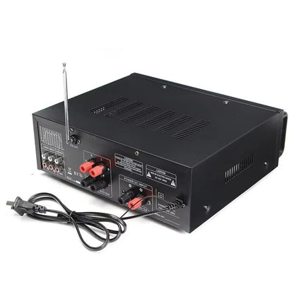 2000W Bluetooth Audio Power Amplifier  HiFi 20 Channel AV Amp With Remote Control For Car Home  Out 5