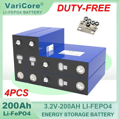 4PCS LiFePO4 Rechargeable Battery Pack  32V 280Ah360Ah Deep Cycle Power Cells For Solar RV Golf Car 3