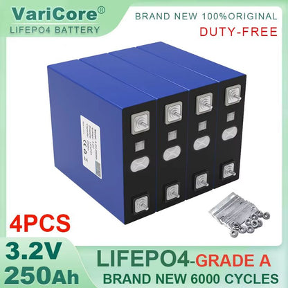 4PCS LiFePO4 Rechargeable Battery Pack  32V 280Ah360Ah Deep Cycle Power Cells For Solar RV Golf Car 7