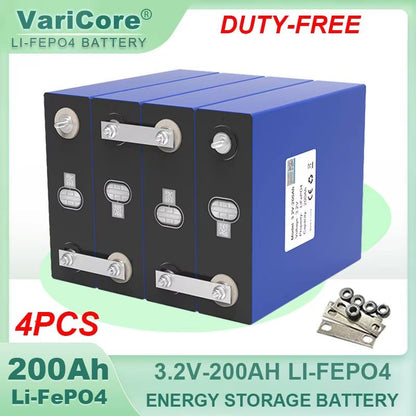 4PCS LiFePO4 Rechargeable Battery Pack  32V 280Ah360Ah Deep Cycle Power Cells For Solar RV Golf Car 17