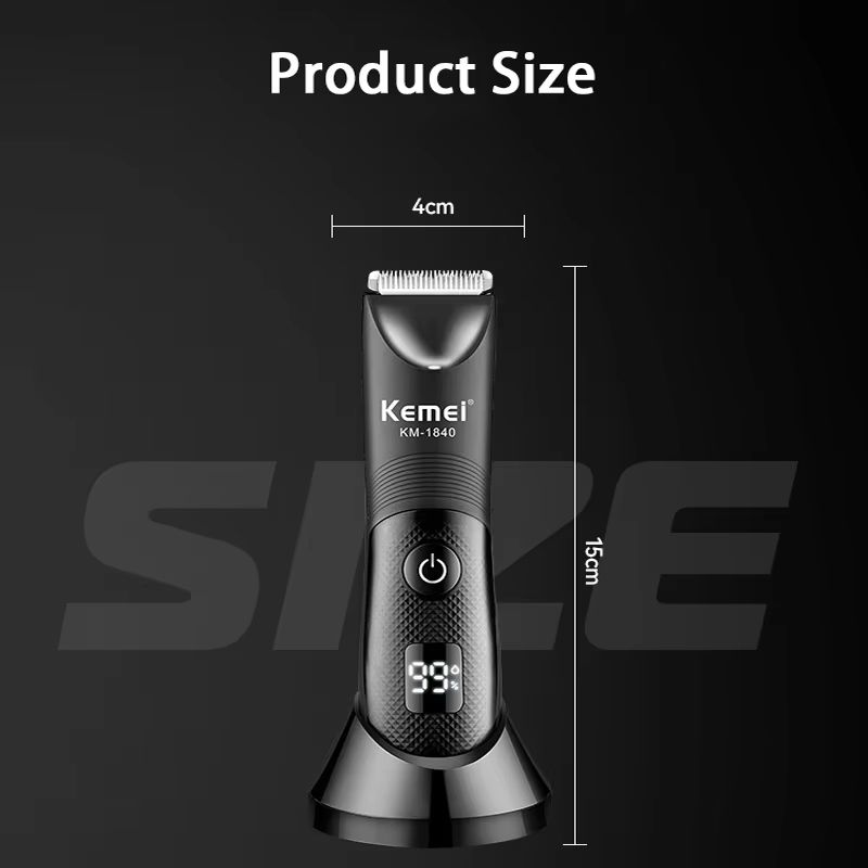Kemei Electric Body  Groin Trimmer  Washable Beard Bikini And Pubic Hair Shaver For Men And Women 4