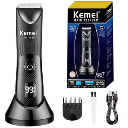 Kemei Electric Body  Groin Trimmer  Washable Beard Bikini And Pubic Hair Shaver For Men And Women 5