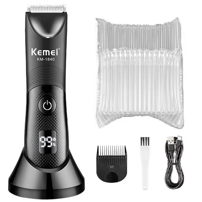 Kemei Electric Body  Groin Trimmer  Washable Beard Bikini And Pubic Hair Shaver For Men And Women 6