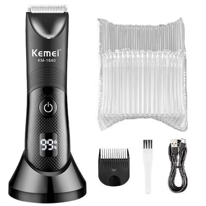 Kemei Electric Body  Groin Trimmer  Washable Beard Bikini And Pubic Hair Shaver For Men And Women 6