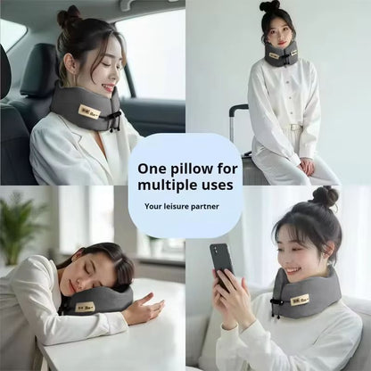 Memory Foam Travel Neck Pillow  UShaped Airplane Cushion For Sleeping Shoulder Support  Comfort 2