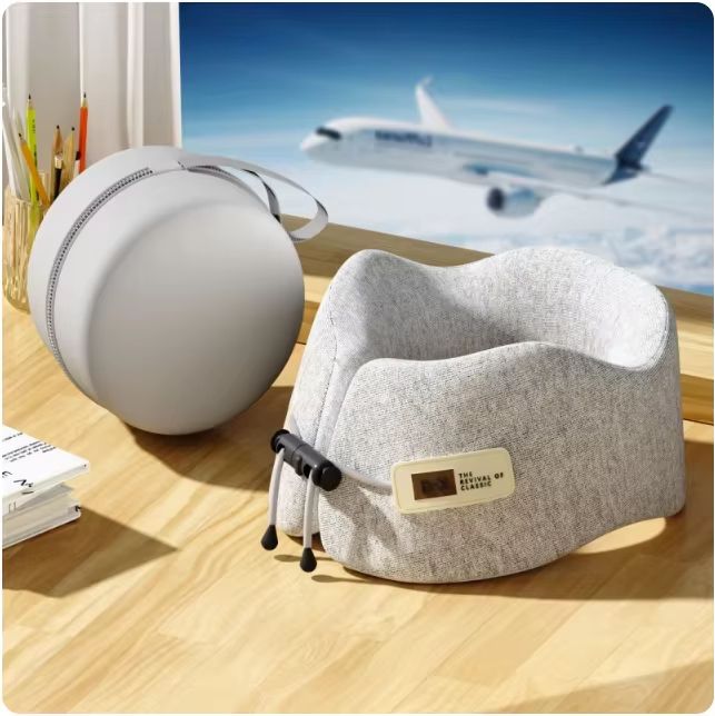 Memory Foam Travel Neck Pillow  UShaped Airplane Cushion For Sleeping Shoulder Support  Comfort 7