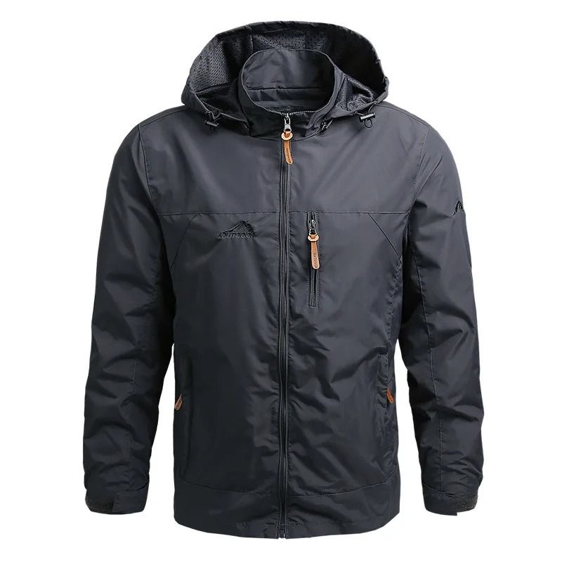 Mens Tactical Windbreaker Waterproof Outdoor Hooded Jacket 8