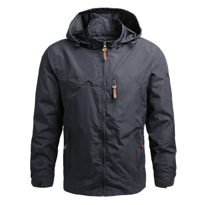 Mens Tactical Windbreaker Waterproof Outdoor Hooded Jacket 8