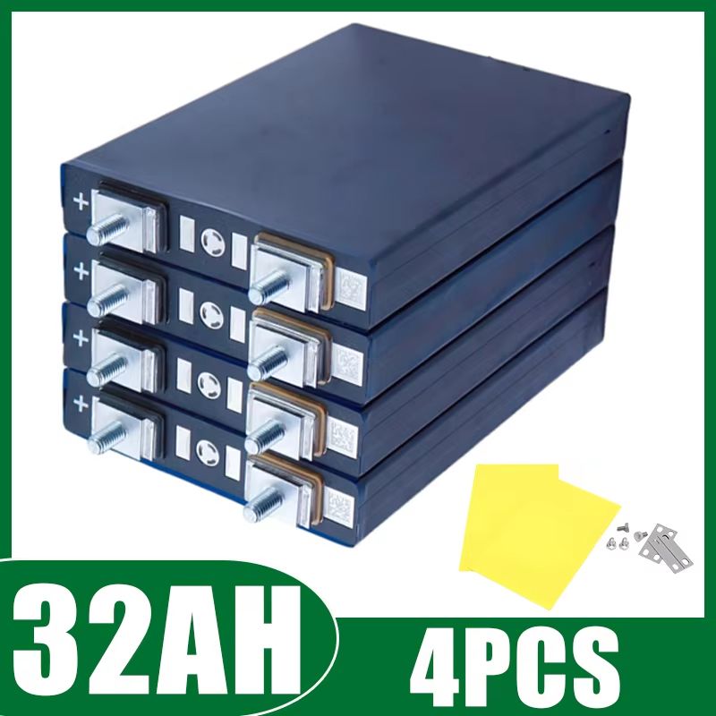 4PCS LiFePO4 Rechargeable Battery Pack  32V 120Ah340Ah Grade A Lithium Iron Phosphate Cells For 12V 10
