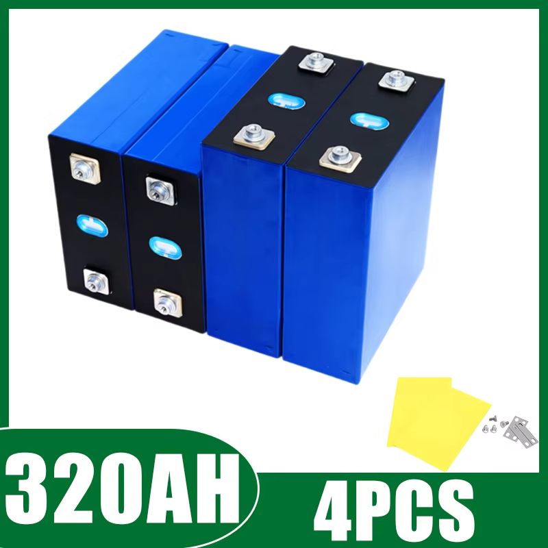 4PCS LiFePO4 Rechargeable Battery Pack  32V 120Ah340Ah Grade A Lithium Iron Phosphate Cells For 12V 1