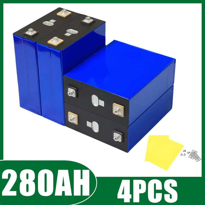 4PCS LiFePO4 Rechargeable Battery Pack  32V 120Ah340Ah Grade A Lithium Iron Phosphate Cells For 12V 6