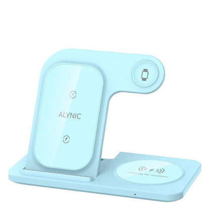 3 In 1 Wireless Charger Stand Dock For Phone Watch And Earbuds 9
