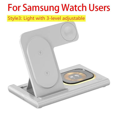 3 In 1 Wireless Charger Stand Dock For Phone Watch And Earbuds 14