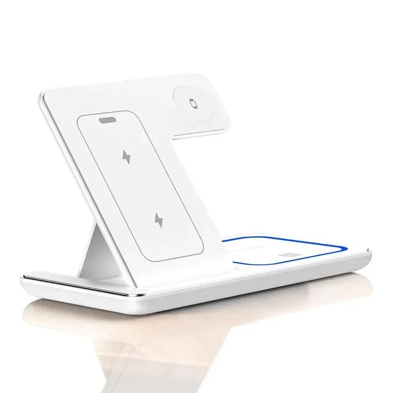 3 In 1 Wireless Charger Stand Dock For Phone Watch And Earbuds 7