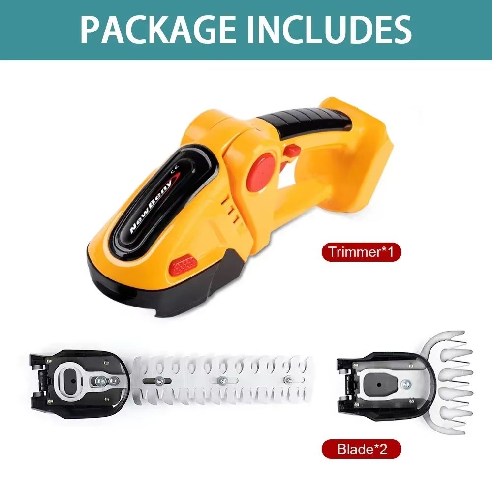 2in1 Cordless Electric Hedge Trimmer  Rechargeable Handheld Shrub Cutter  Garden Pruning Tool 7