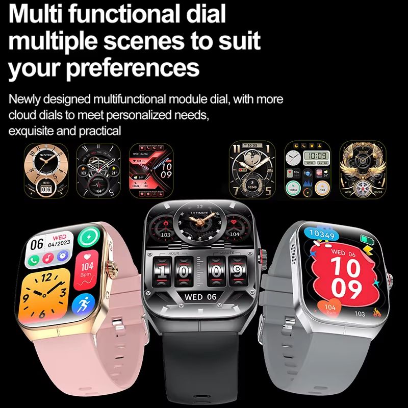 2025 Ultra HD Smartwatch  195 GPS Sports Watch With Bluetooth Calling NFC  Fitness Tracking For Men 5