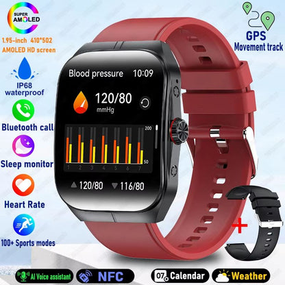 2025 Ultra HD Smartwatch  195 GPS Sports Watch With Bluetooth Calling NFC  Fitness Tracking For Men 21