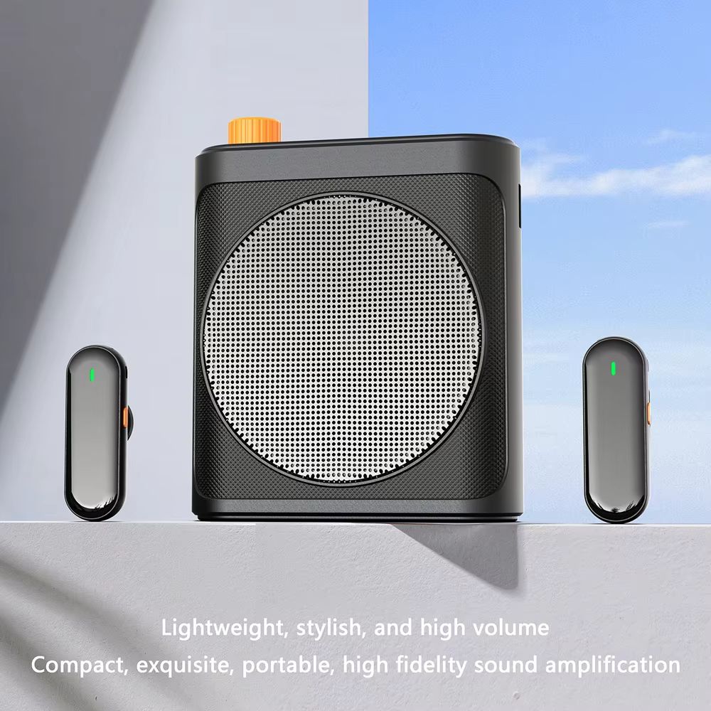 Portable Voice Amplifier With Lavalier Microphone  Mini Wireless Megaphone Speaker For Teachers Tou 1